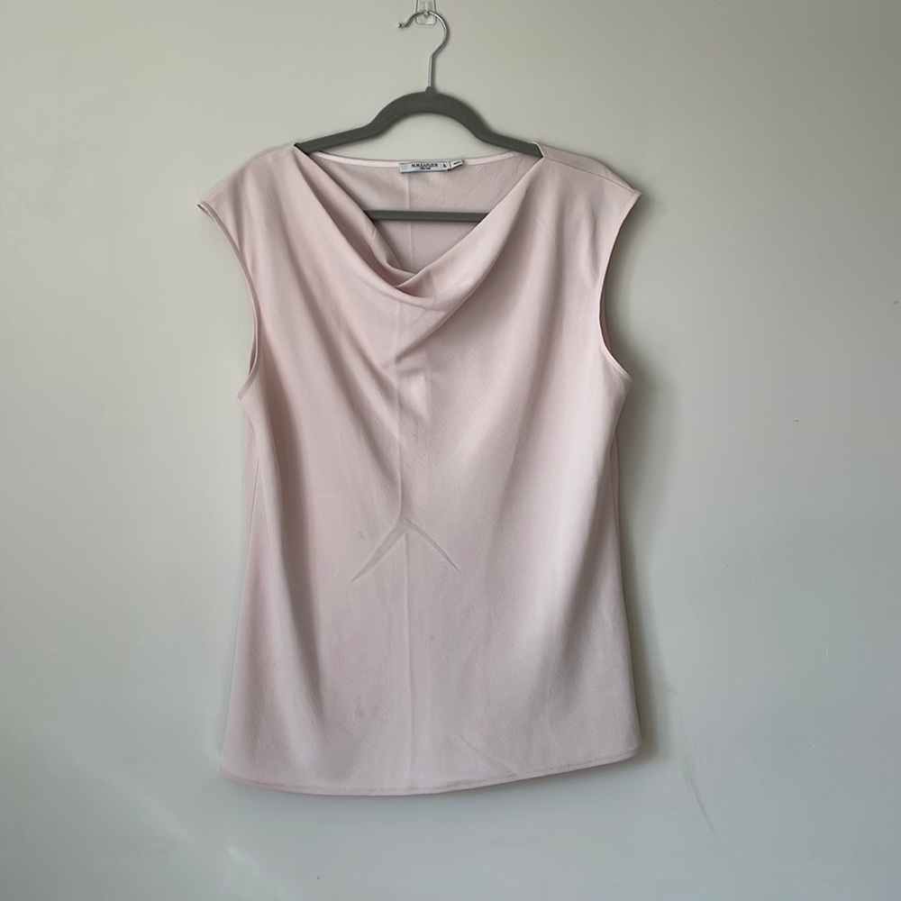 MM LaFleur Nora blouse XL pale pink